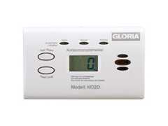 GLORIA Kohlenmonoxid-Warnmelder / CO-Melder KO2D, mit Display, Batteriebetrieb
