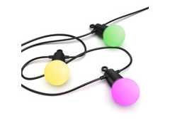 Hama Smarte LED-Lichterkette, WLAN Lampenkette, außen IP44, Farbwechsel, 8 m