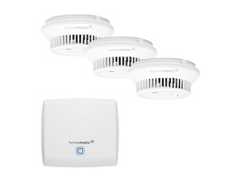 Homematic IP Smart Home Set Rauchwarnmelder mit Access Point, 1x HAP, 3x SWSD-2