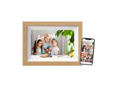 BRAUN digitaler Bilderrahmen, DigiFrame 10W WiFi Buche