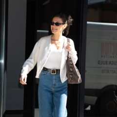 Bella Hadid Elevated Her Barrel Jeans With an Everyday Wardrobe Essential