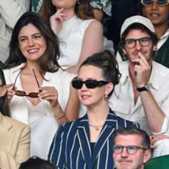 Andrew Garfield Gave Monica Barbaro a Kiss&-and His Sweater&-at Wimbledon