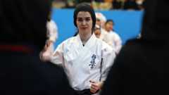 Iranian women gain strength through karate