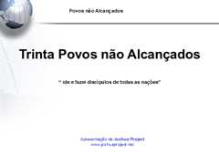 Trinta Povos não Alcançados