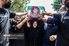 تشییع پیکر مطهر شهیدان حملات رژیم صهیونیستی به ایران
