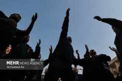 مراسم عزاداری شهادت حضرت زهرا (س) در میدان جهاد