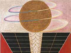 “Group X No. 2 Altarpiece” an abstract painting by Hilma af Klint.