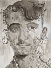 Drawing of a young man.