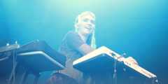 Image may contain Human Person Female Woman Blonde Teen Girl Kid Child Face Grimes and Crowd