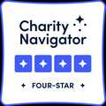 Charity Navigator Four-Star Rating logo.