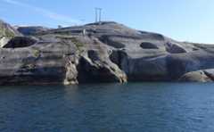 Jettegryter i Ferjesundet i Beiarfjorden, Nordland