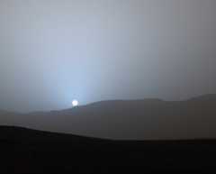 Solnedgang på Mars