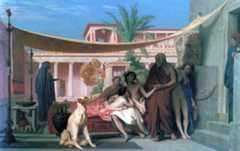 Sokrates henter Alkibiades i Aspasias hus