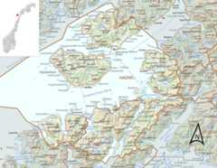 Kart over Hadsel kommune