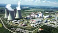 Foto av atomkraftverk ved Temelin i Tsjekkia.