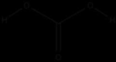 Strukturformel karbonsyre
