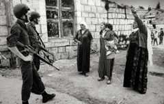 Kvinnelige demonstranter i Jabalia, Gaza