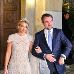 Prince Nikolaos of Greece and Princess Chrysí celebrate their first anniversary a year after their glittering royal wedding