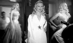 Image may contain Naomi Watts Clothing Apparel Human Person Wedding Fashion Gown Robe Wedding Gown and Performer