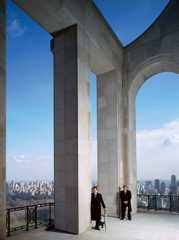 Image may contain Architecture Building Human Person Tower City Town Urban Arched and Arch
