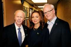 Image may contain Jim Gaffigan Dana Carvey Maya Rudolph Blazer Clothing Coat Jacket People Person and Accessories