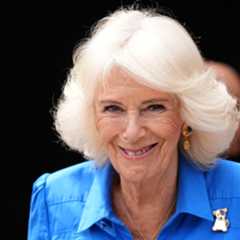 Queen Camilla Celebrates Her Love of Dogs with Gold and Mother-of-Pearl Brooch