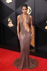 La alfombra roja de los premios Grammy 2026 Teyana Taylor