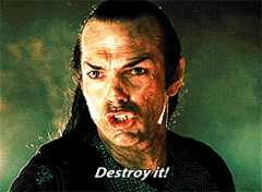 Cast it into the fire!