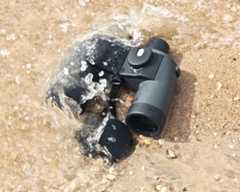 Binoculars in water