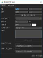 Create New Image dialog