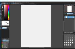 The canvas opened
