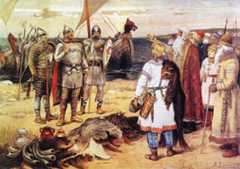 'The Invitation of the Varangians' by Vasnetsov, Viktor (1848-1926)