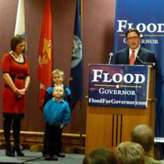 Mike Flood and his family