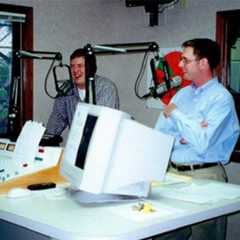Mike Flood in the Flood Communications Studio