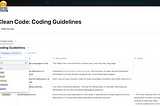 Clean Code Guideline Notion Template