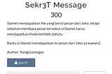 Cyber Jawara 2022 Quals