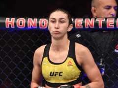 Sabina Mazo treft Mandy Böhm tijdens UFC evenement op 12 maart in Las Vegas