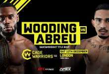 Uitslagen : Cage Warriors 132 : Wooding vs. Abreu