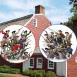 Character studies of the types of residents from our region who fought one another in one bloody engagement after another. For Monmouth County, the Revolution was most certainly a brutal civil war. Allen House Tavern image courtesy Monmouth County Historical Association. Monmouth County Loyalists & Patriots, ©2023 Charlie Swerdlow, commissioned by Monmouth Timeline.