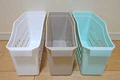 ミントグリーン・アクアブルーの100均収納グッズ