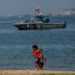 Children play on the beach during a security deployment in Anzoátegui, Venezuela, 19 September 2025. Credit: Rosana Silva R.
