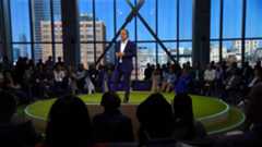 A graphic showing the keynote presentation at Connect:AI