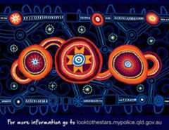 Indigenous artwork for Look to the Stars.