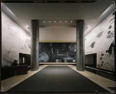 Interior front lobby of the Keck Building