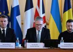 Макрон, Стармер та Зеленський.