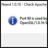 Apache: check port