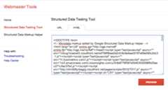 structured data tool for schema 