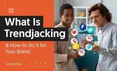 A graphic that says "What is Trendjacking & How to Do It For Your Brand."