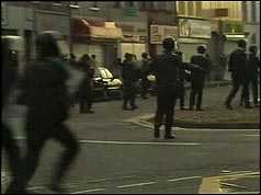 Photograph of riots in Portadowm, Armagh