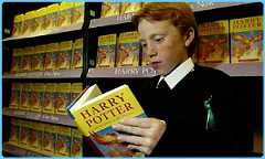 Boy reading Order of the Phoenix